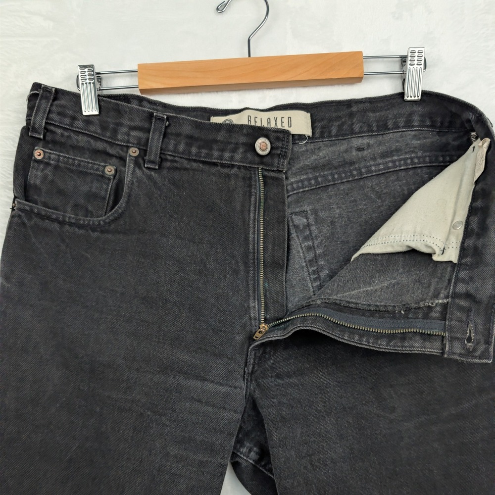 VTG Arizona Jean Co Jeans Men's 36x31 Black Faded Skater Grunge Relaxed Fit Y2K